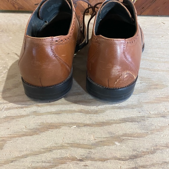 STACY ADAM'S MOCHA WINGTIPS 11M. - Picture 5 of 8